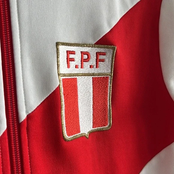 Vintage 70's-80's Original Adidas F.P.F Peru Soccer Classic Running Jacket - Picture 4 of 7